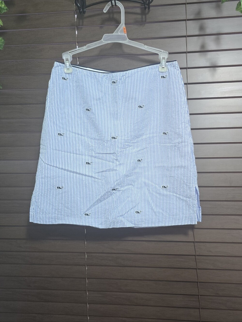 Vineyard Vines A-Line 18 In Seersucker Women's Skirt Size 0